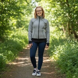 Lululemon nice asana jacket herringbone size 10